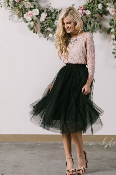 15 Gorgeous Black Tulle Skirt Outfit Ideas - FMag.com