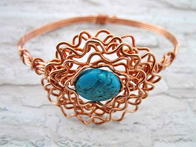 Amazon.com: Handmade Designer, Statement Copper Wire Wrapped