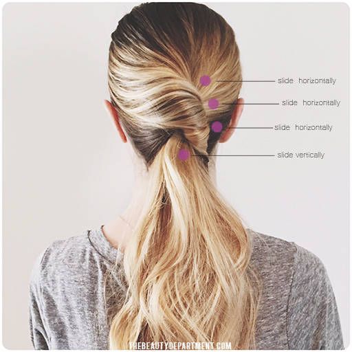 EASY TWISTED PONY | Hair | Pinterest | Hair, Hair styles and Easy