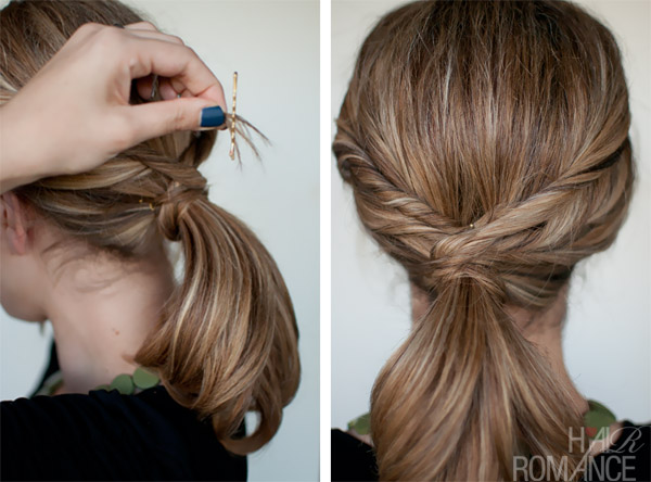 Quick Twisted Ponytail Hairstyle - AllDayChic