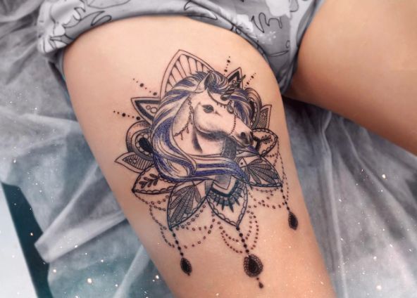 Unicorn Tattoo Ideas For Girls