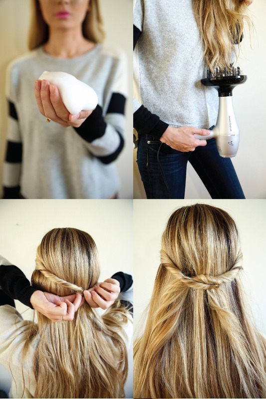 Picture Of unusual diy the twist and pull apart hairstyle 2