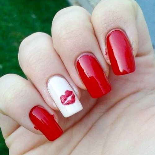 17 Red Hot Valentine's Day Nails for 2019 | Nails | Nail Art, Nails