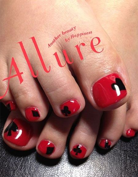 Valentine's Day Toe Nail Art Designs | Valentine's Day Toe Nail Art