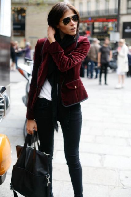 Awesome Velvet Jacket Outfits For Stylish Ladies | fashion looks