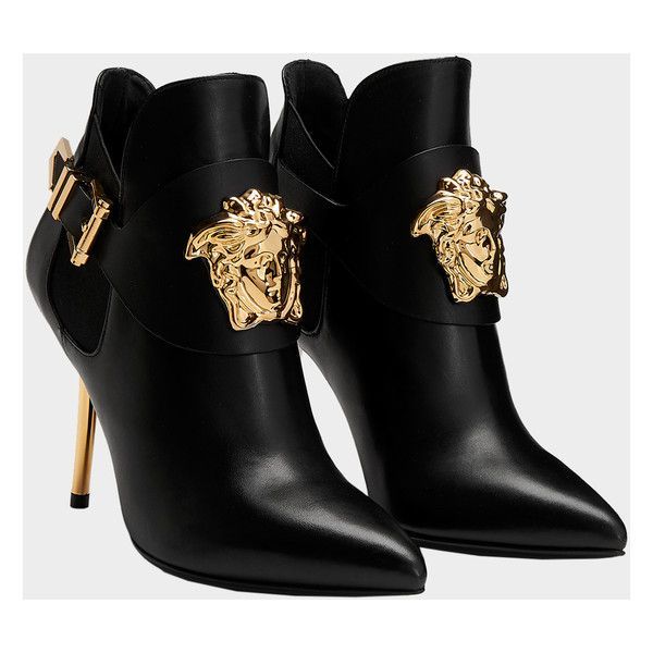 Palazzo High Heel Booties ❤ liked on Polyvore featuring shoes
