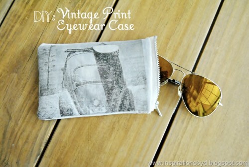 DIY Vintage Print Eyewear Case - Styleoholic
