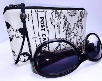Vintage Print Sunglasses Case Glasses Case Retro Eyeglasses | Etsy