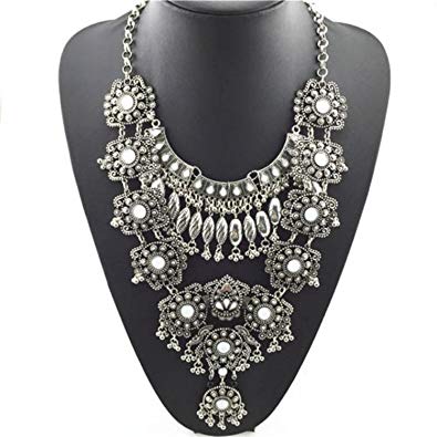 Amazon.com: CrazyPiercing Vintage Boho Statement Necklace - Fashion