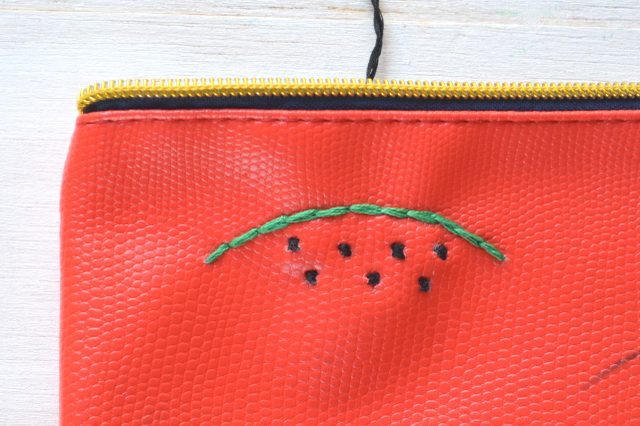 Picture Of Creative DIY Watermelon Embroidered Clutch 11