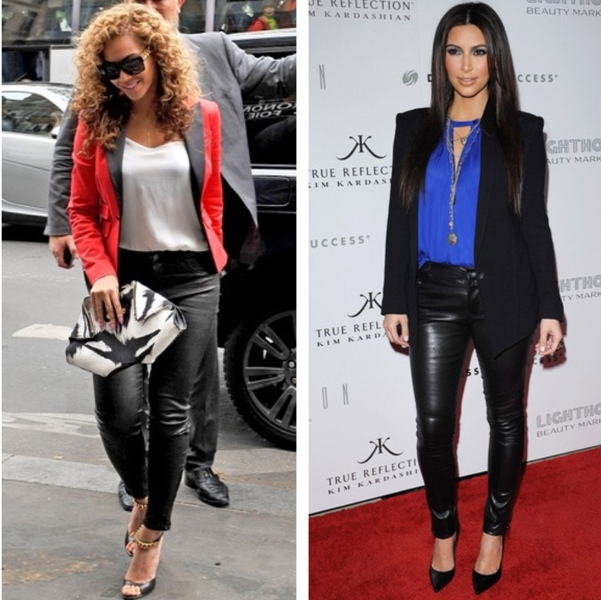 Picture Of stylish ways to wear leather pants right now 13