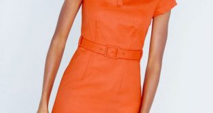 Great office outfit: Dress for work - how to wear orange to office