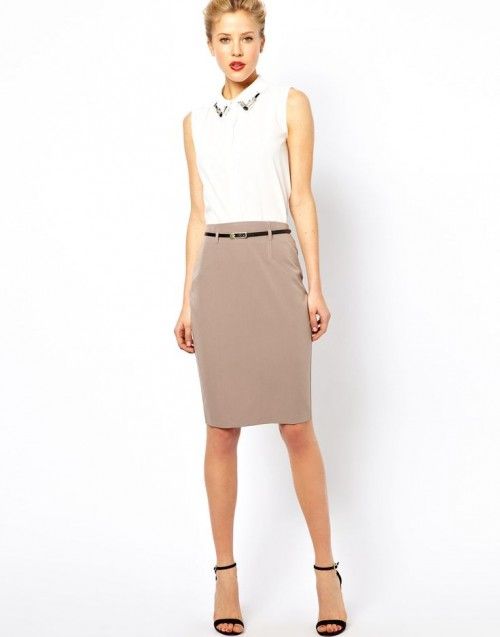 22 Ideas To Wear Skirts At Work | Styleoholic | Sartorial Picks