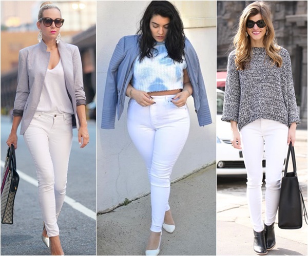 Ways to Wear White Skinny Jeans Spring Summer Trend | Gorgeautiful.com