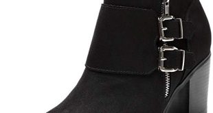 Amazon.com | Women's Wide Width Ankle Boots - Low Chunky Heel