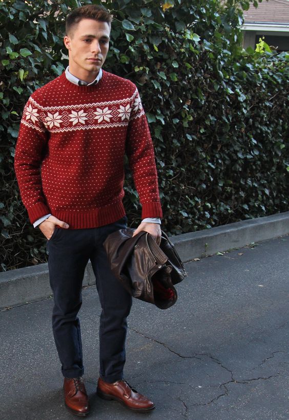 15 Comfy Winter Holidays Looks For Men - Styleoholic