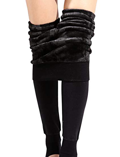 CHRLEISURE Winter Leggings for Women - Warm Fleece Lined Leggings