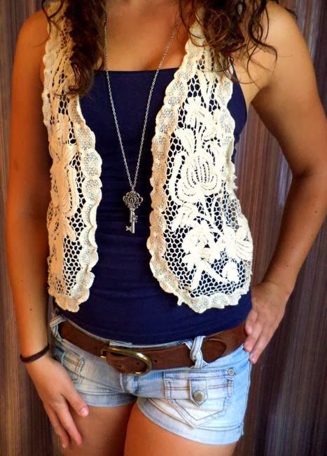 Clothing apparel women fashion outfit style beautiful crochet vest