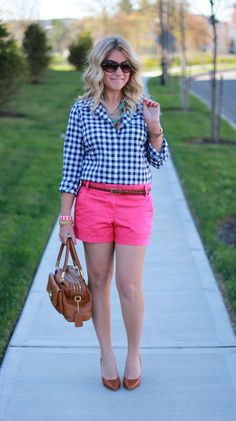 42 Best Pink Shorts Outfits images | Pink shorts, Short outfits