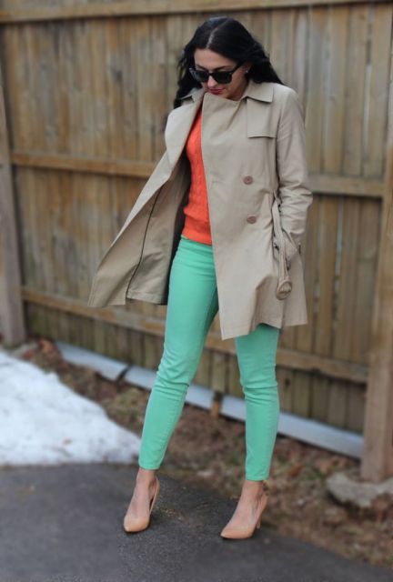 22 Women Outfits With Mint Pants To Repeat - Styleoholic