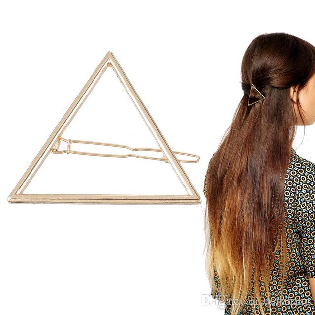 Best Women Girls Fashion Hair Pin Bobby Pins Hollow Out Triangle