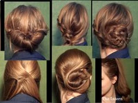 Six Quick Office Hairstyles - YouTube