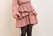 Dusty Rose Ruffle Dress u2014 PINKY PROMISE BOUTIQUE | Work Outfits