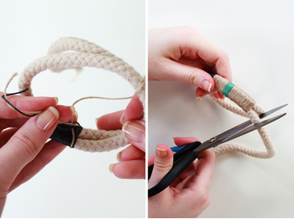 Oh My Drifter | DIY Craft: Wrapped Color Block Rope Bracelet - Oh My
