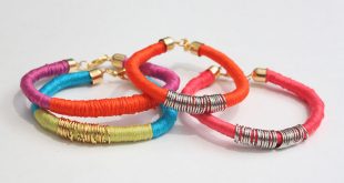 DIY Thread Wrapped Bracelets
