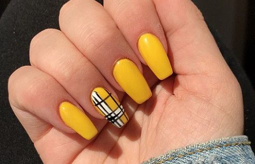 15 Yellow Acrylic Nail Ideas 2018 - Nail Art Designs